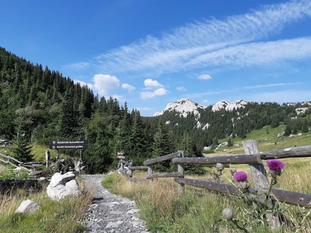 Entrance to Velebit Botanical Garden