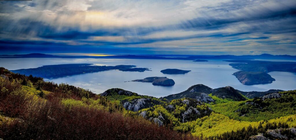 Kvarner islands from Northern Velebit