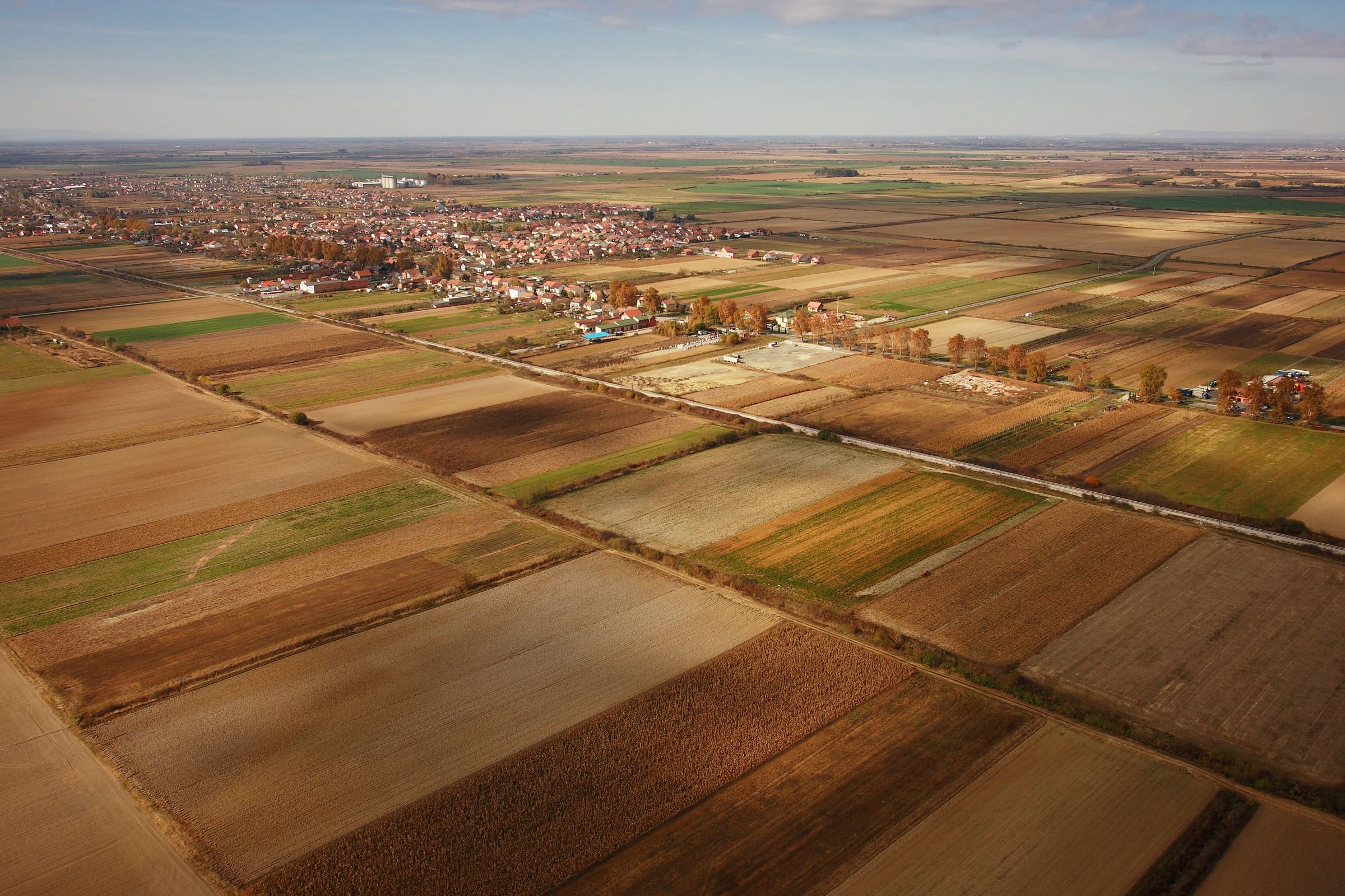 eastern croatia aerial shot