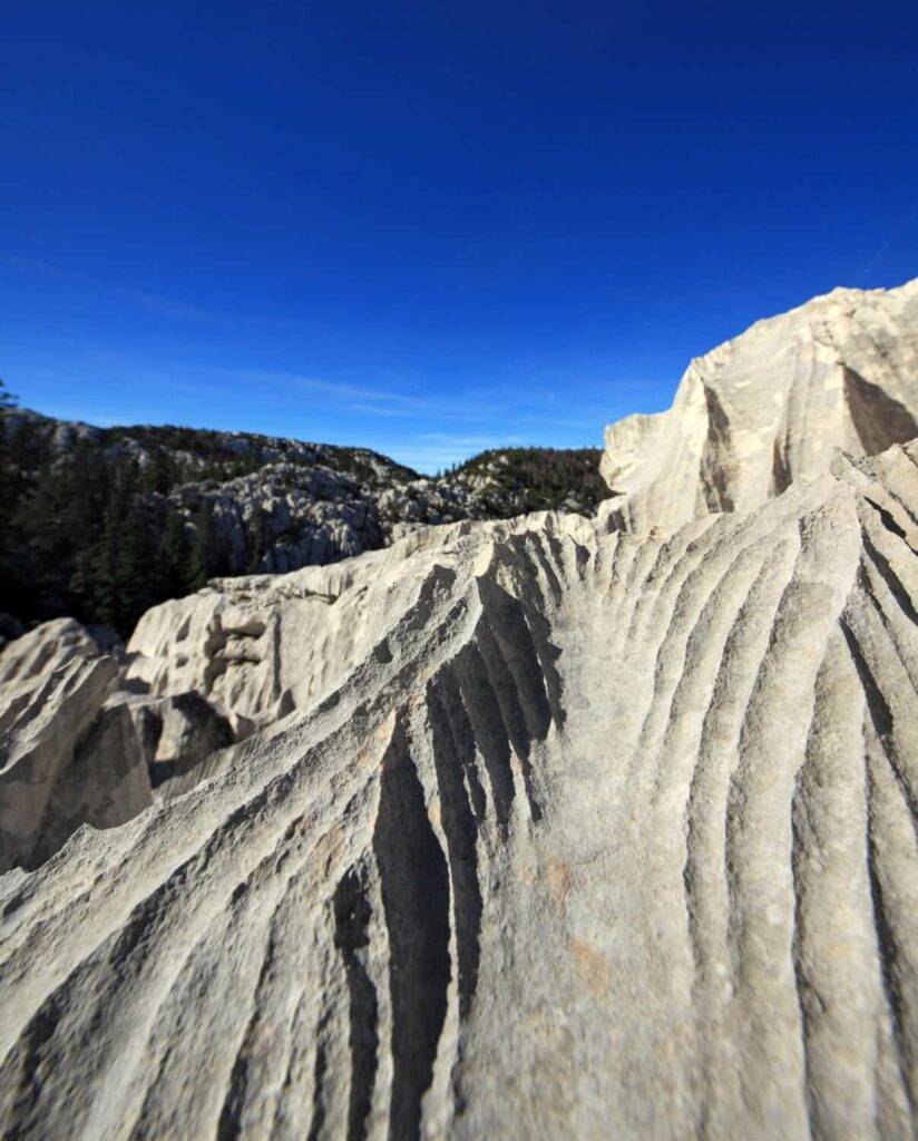 Otherworldly rock formations of North Velebit National Park