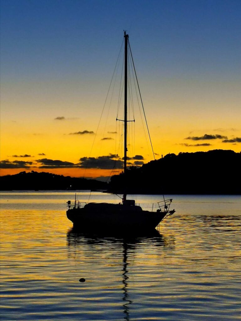 Sunset in Rogoznica bay